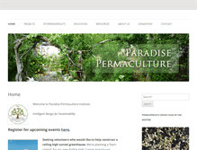 Tablet Screenshot of paradisepermaculture.org